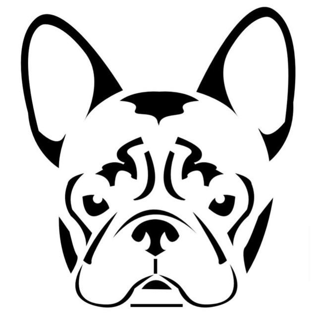 640x640 French Bulldog Vinyl Sticker Thefrenchieemporium