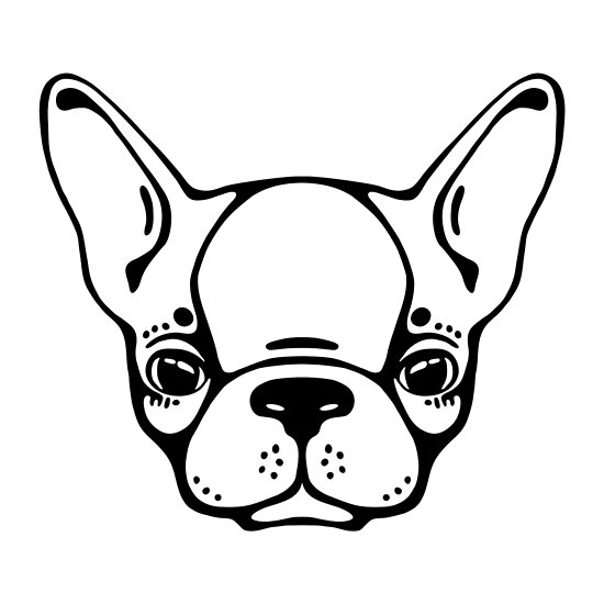 French Bulldog Line Drawing | Free download on ClipArtMag