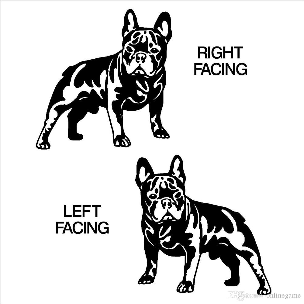 1000x1000 Cutom Color French Bulldog Dog Vinyl Wall Art Sticker Decal Living