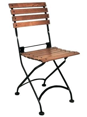 300x400 Reproduction French Bistro Cafe Folding Side Chairs Walnut Stained