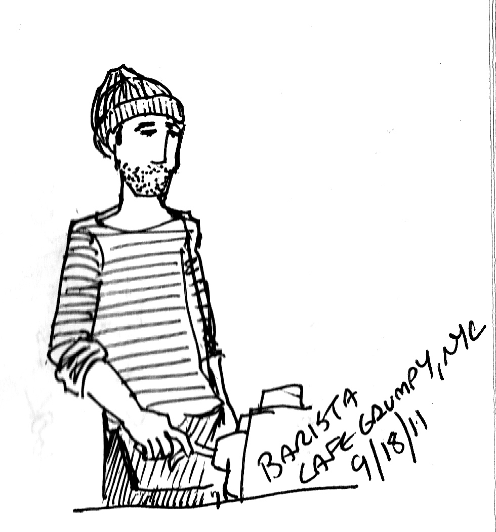 980x1052 Brad Mcentire Barista Drawing In France