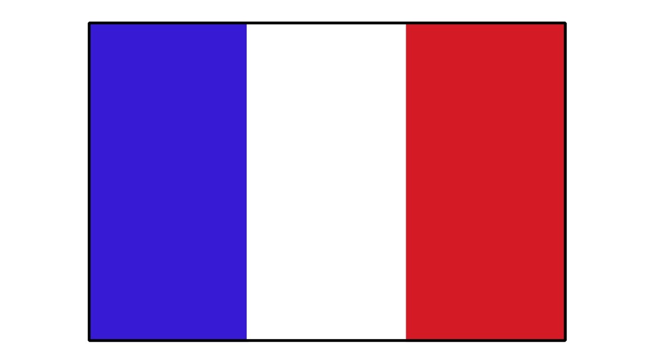 1280x720 Drawing The French Flag How To Draw Timelapse