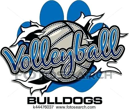 450x382 drawings of bulldogs bulldogs volleyball team design with ball