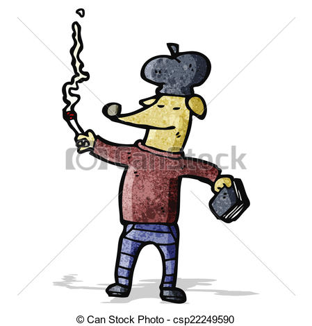 449x470 Cartoon Cool French Dog Vectors