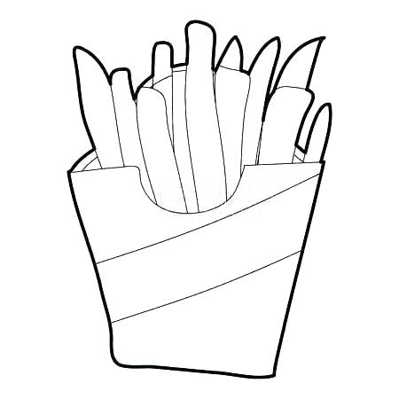 450x450 French Fries Coloring