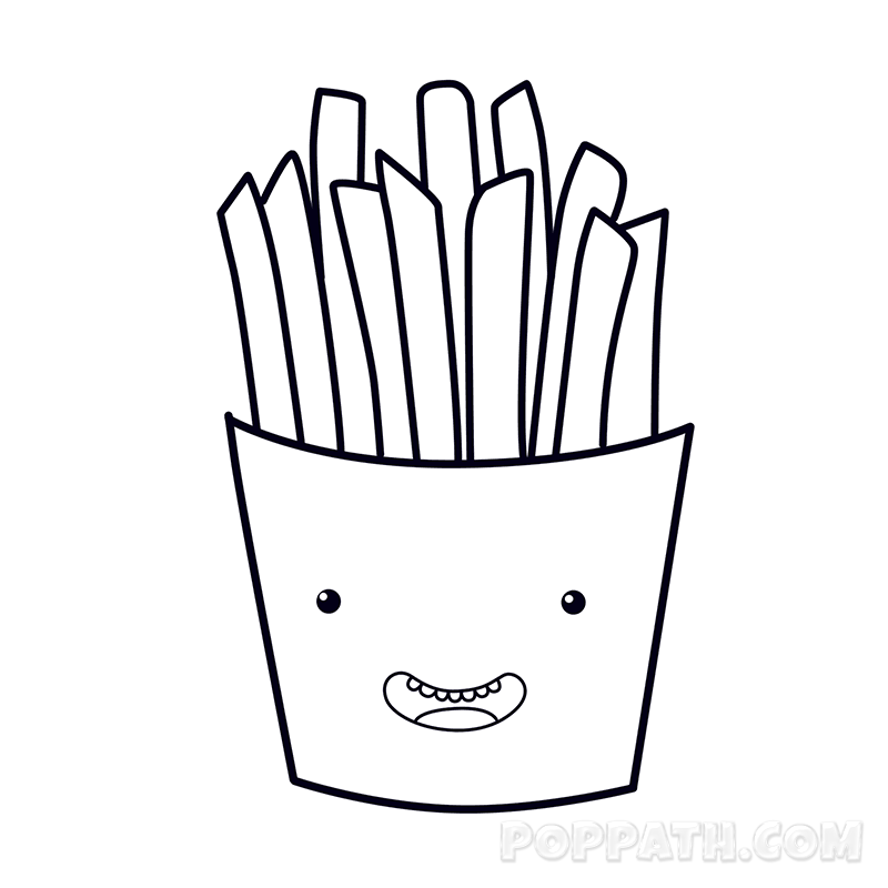 French Fries Drawing | Free download on ClipArtMag