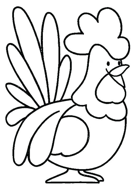 525x720 Realistic Chicken Drawing At Free For Personal Use Free Printable