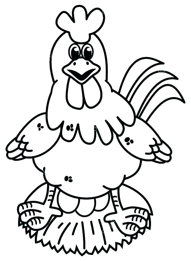 French Hen Drawing | Free download on ClipArtMag