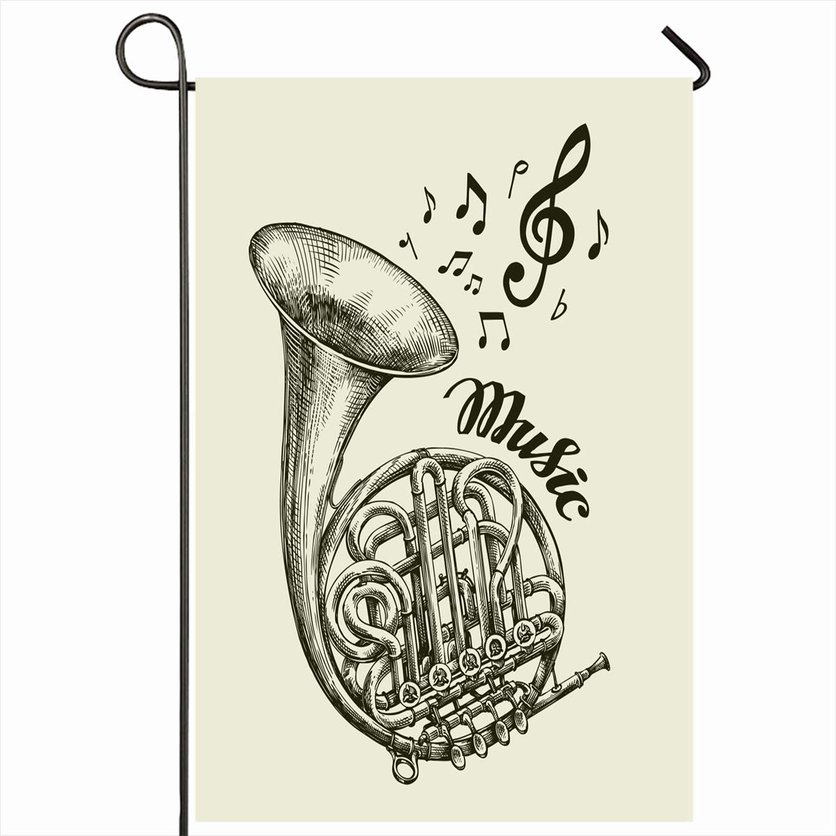 1200x1200 Ahawoso Outdoor Garden Flags Inch Tone Drawn