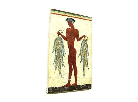 570x424 Greek Fresco Painting From Akrotiri Santorini '' The Etsy