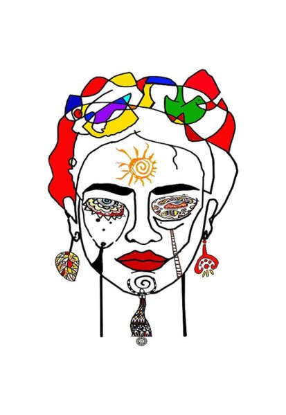 413x600 Kahlo Drawings Fine Art America