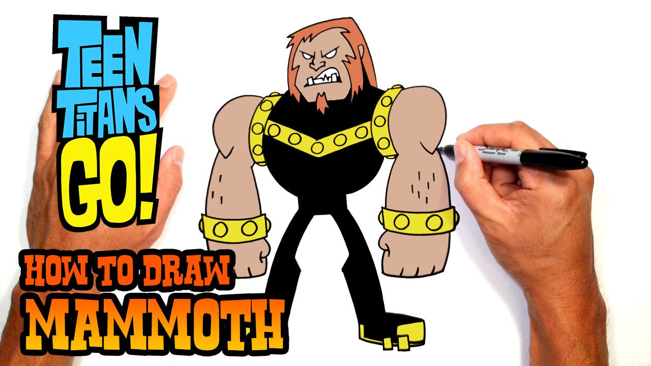 1280x720 How To Draw Mammoth Teen Titans Go