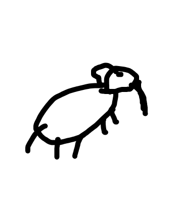 350x429 It's Friday! Let's All Draw An Elephant!