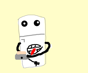 300x250 A Fridge Eating A Toaster With Soap Topping