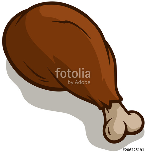 475x500 Cartoon Big Fried Chicken Leg Stock Image And Royalty Free Vector