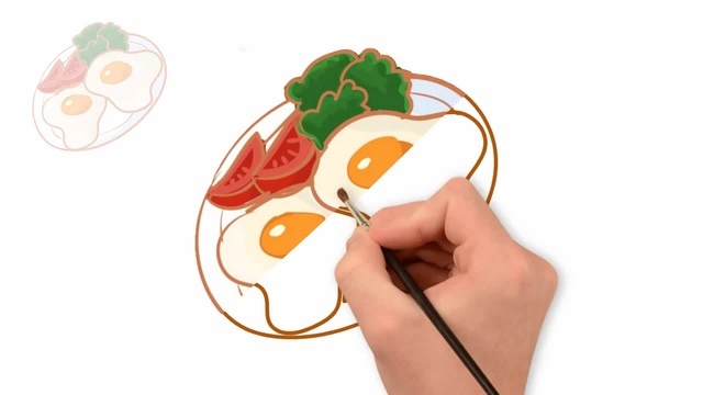 640x360 How To Draw A Perfectly Fried Egg, Draw A Breakfast