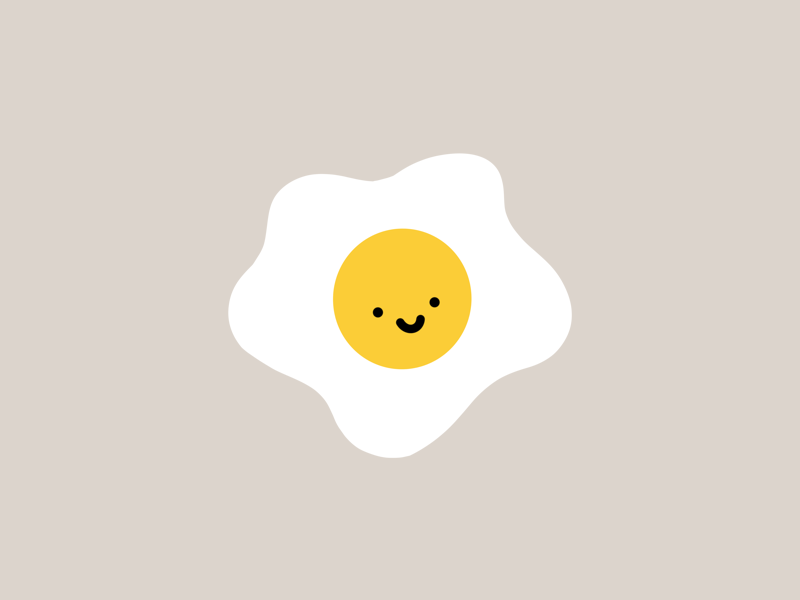800x600 Cute Fried Egg Illustration