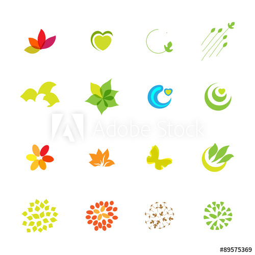 500x500 Eco Friendly Drawing Icons Set