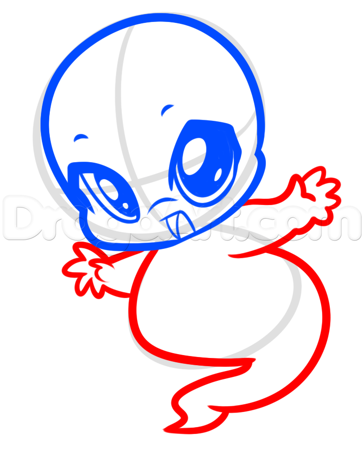746x924 Step Casper The Friendly Ghost Drawing Tutorial