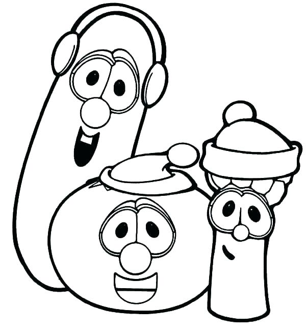 600x651 Coloring Pagesboy Veggie Tales Coloring Pages Boy