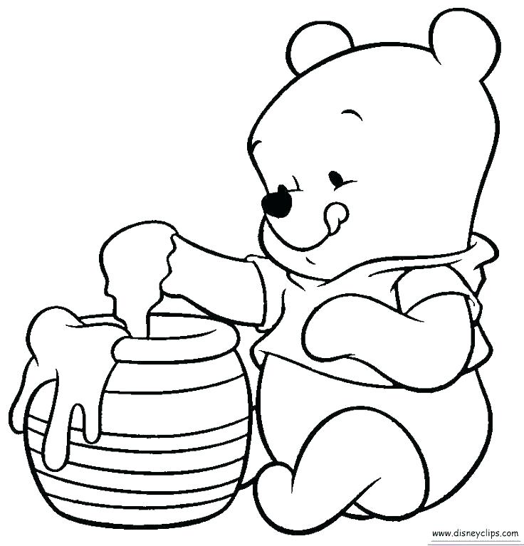 736x767 Baby Pooh Drawing