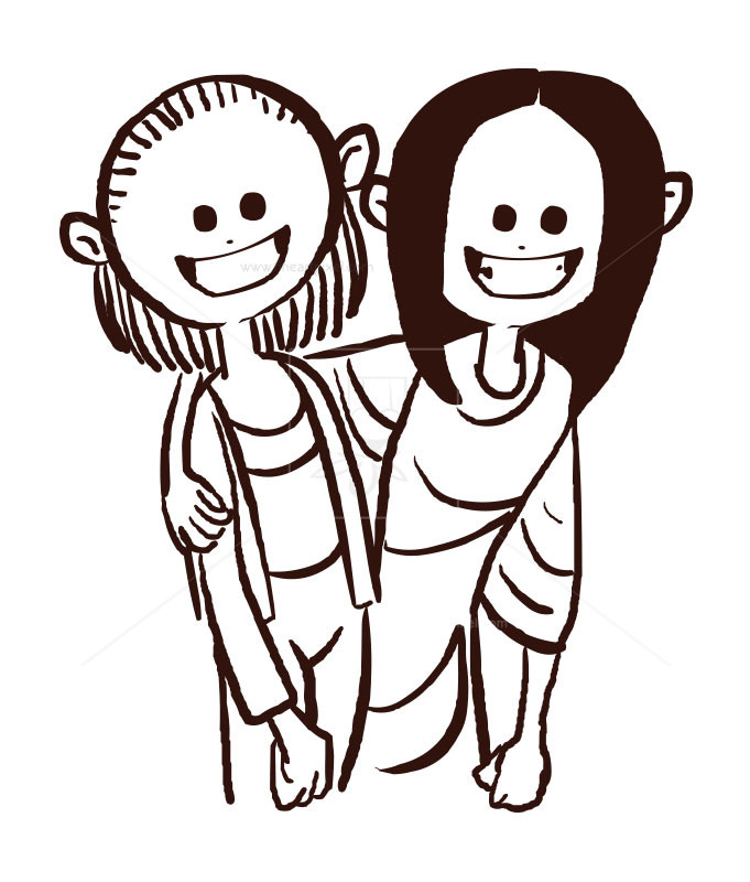 681x800 Friends Clip Art Drawing Free Vectors, Illustrations, Graphics, Clipart