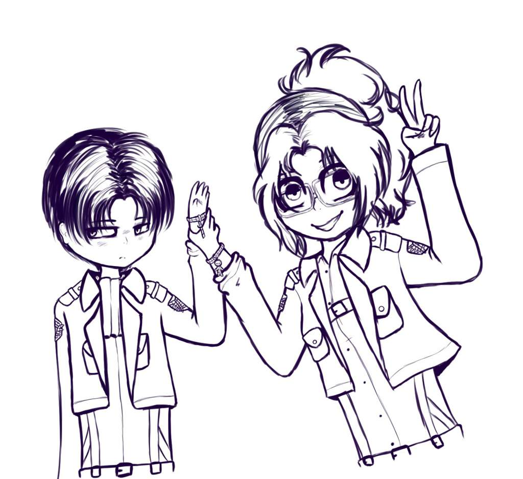 1024x938 friendship day levi and hange attack on titan amino