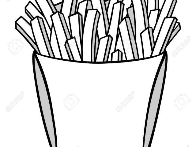 640x480 French Fries Clipart Drawing