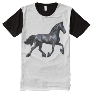 307x307 friesian horse stallion t shirts
