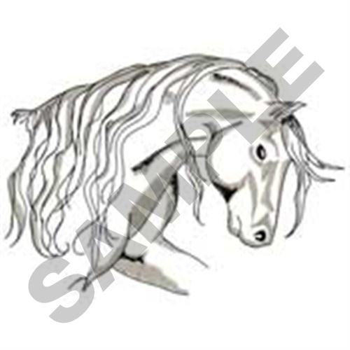 500x500 Friesian Torso Embroidery Designs, Machine Embroidery Designs