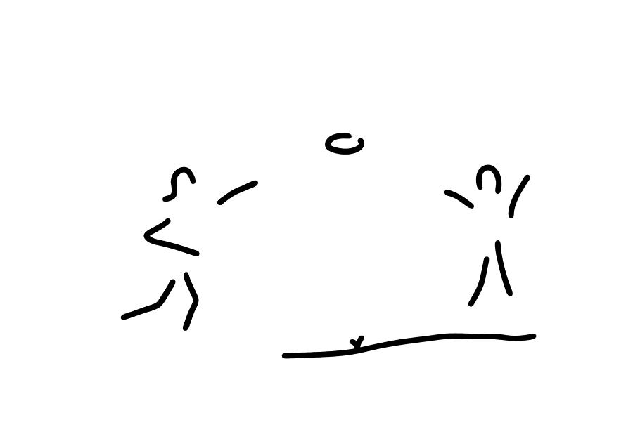 900x635 Frisbee Player Drawing