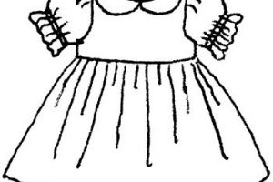 300x200 Frock Clipart Black And White Clipart Station