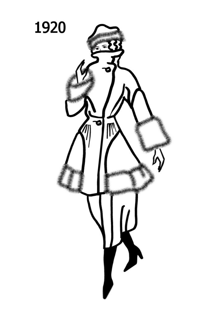 700x1000 Costume History Silhouettes Free Line Drawings