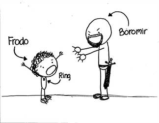 324x250 boromir tries to take the ring from frodo