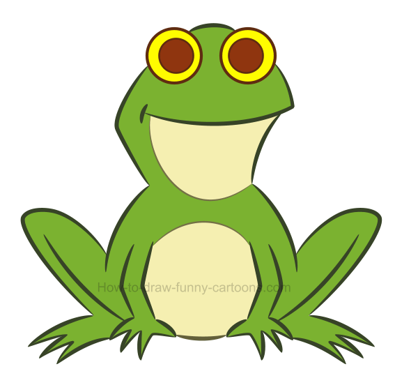 600x552 How To Draw A Frog Clip Art