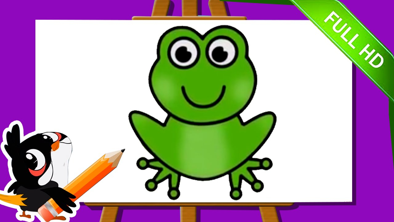 1280x720 Frogs Drawing For Kids And Learn How To Draw A Frog Easy