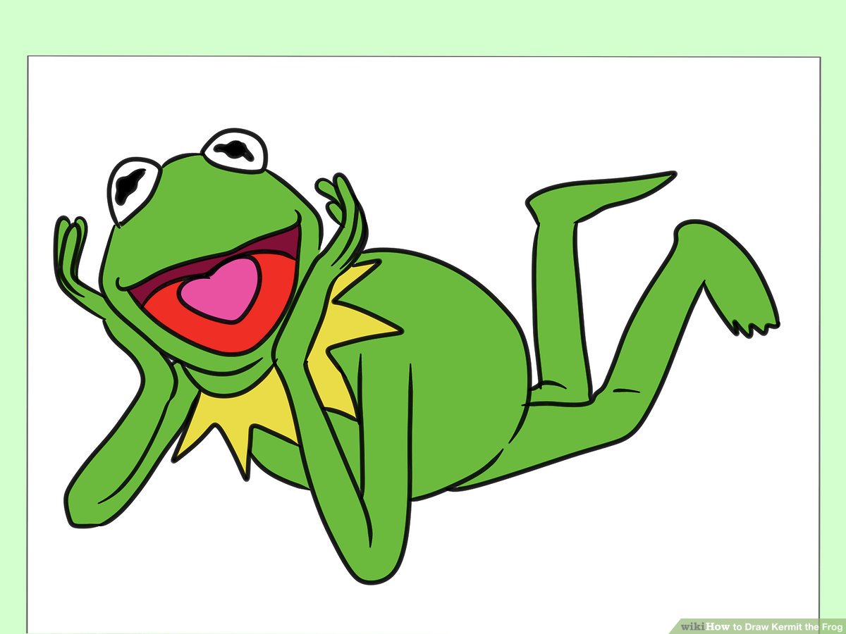 1200x900 how to draw kermit the frog steps