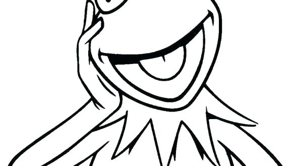 585x329 Kermit Coloring Pages Ms Piggy Coloring Pages The Frog Face