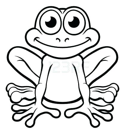 419x450 Frog Outline