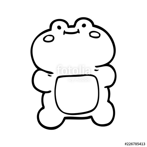 500x500 Funny Line Drawing Cartoon Frog Stock Image And Royalty Free