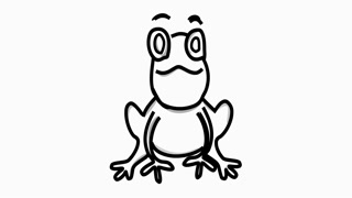 320x180 Animation Frog With A Green Background Alpha Channel Transparent