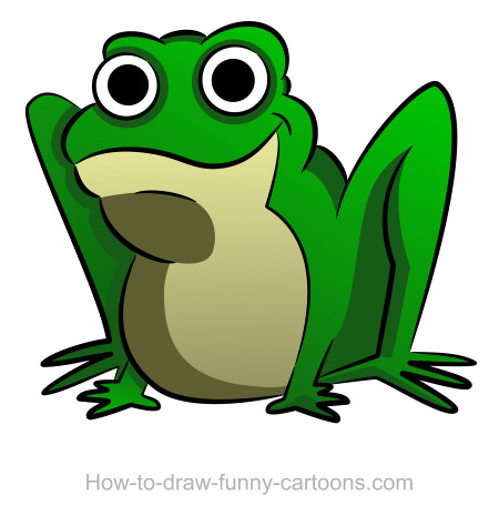 450x465 Frog Drawings