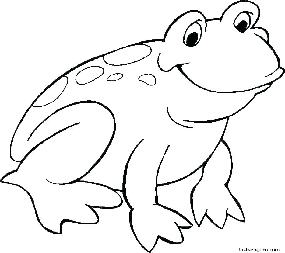 936x832 Coloring Pages Draw A Toad Easy Cartoon Frog Drawing How To Draw
