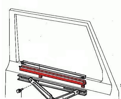 409x334 Glass Channel Front Door Toyota