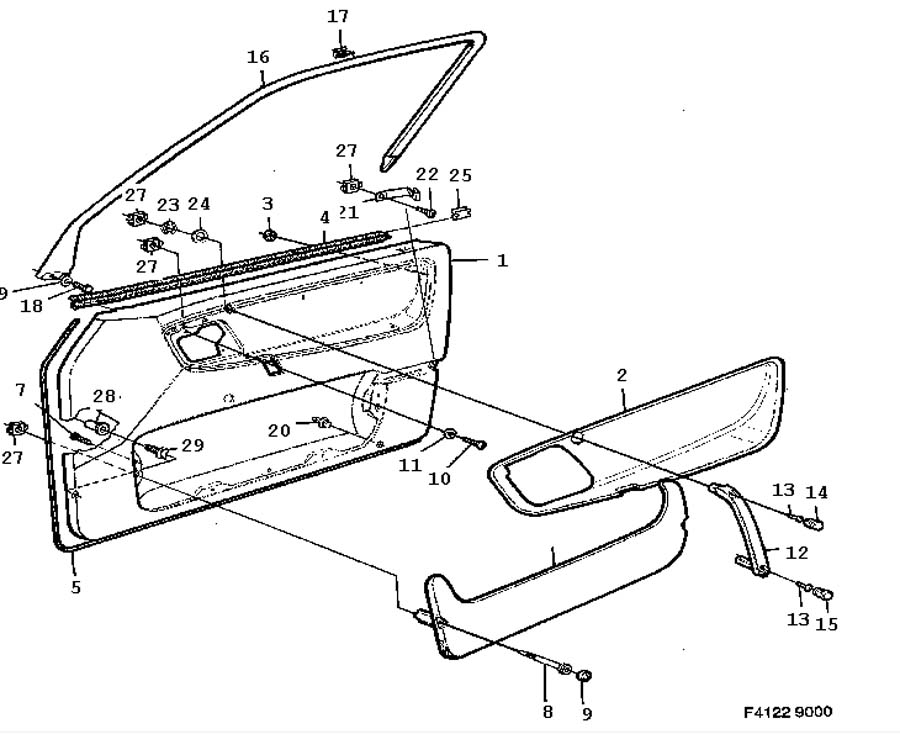 900x734 Upholstery, Door Panel, Front Door