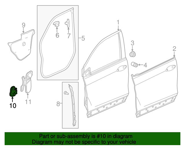 640x512 barrier a, r front door panel