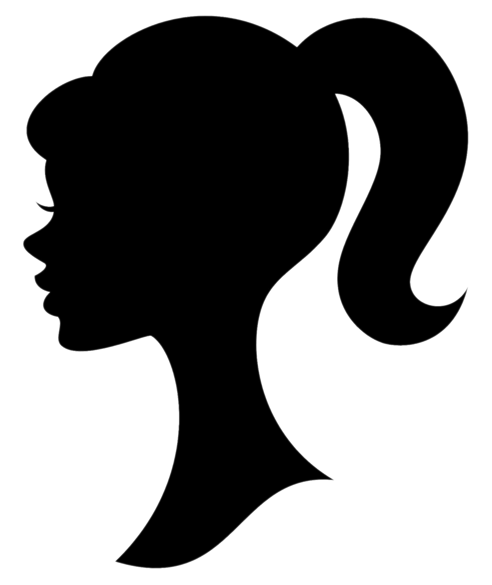 1600x1900 Collection Of Free Ponytail Drawing Front Face Download On Ui Ex