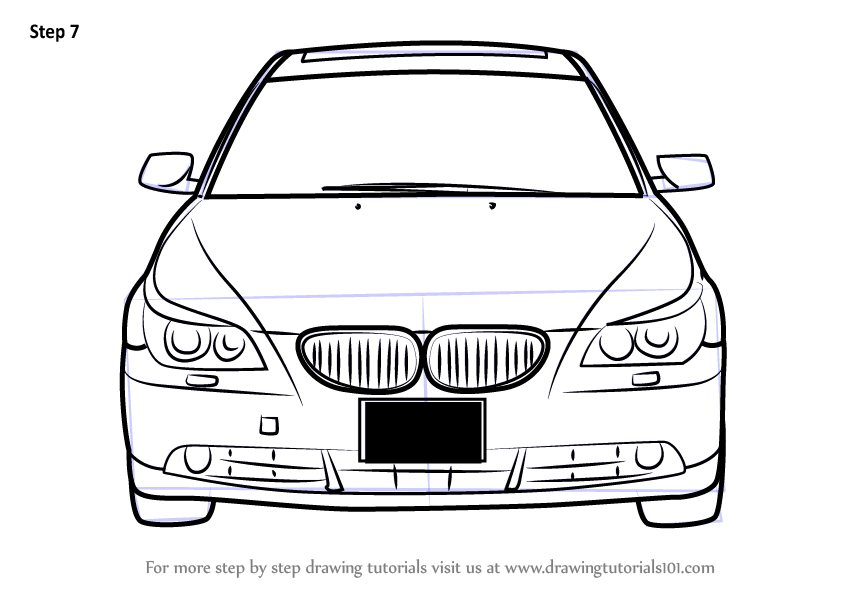 846x600 Learn How To Draw Car Front View