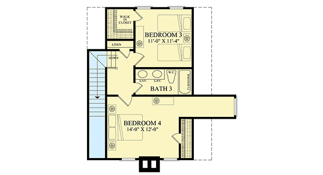 650x352 Plan Bed Country House Plan With Broad Front Porch