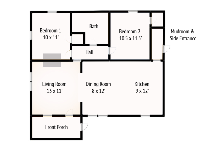 640x480 The Buffalo Bungalow Plan